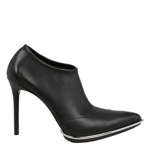 Alexander Wang Cara Silver Trim Stretch Nappa Leather Booties -Size 38 - New